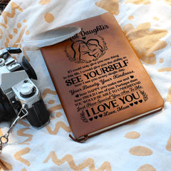 To My Beautiful Daughter – Leather Journal (From Mom)