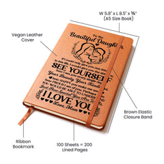 To My Beautiful Daughter – Leather Journal (From Mom)