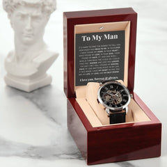 To My Man, Love, Best Friend – Luxury Openwork Watch
