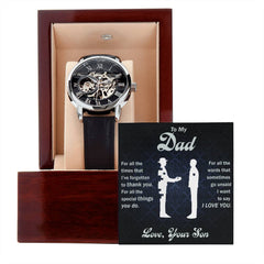 To My Dear Dad Always Remember I Love You – Openwork Watch (From Son)