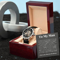 To My Man, Love, Best Friend – Luxury Openwork Watch