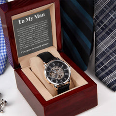To My Man, Love, Best Friend – Luxury Openwork Watch