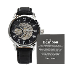 To My Dear Son Always Remember I Love You – Openwork Watch (From Mom)