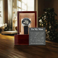 To My Man, Love, Best Friend – Luxury Openwork Watch
