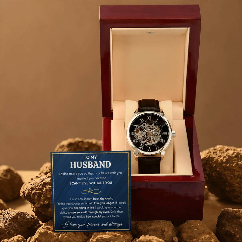 To My Husband (Eyes ) – Openwork Watch
