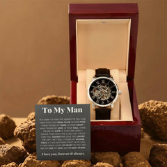 To My Man, Love, Best Friend – Luxury Openwork Watch