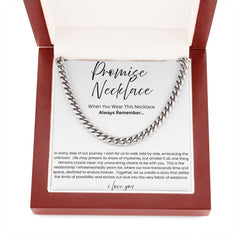 Cuban Link Chain Necklace - Promise Necklace