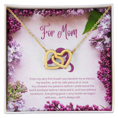 Interlocking Hearts Necklace - For Mom
