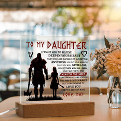 To My Daughter-Skies Acrylic Square (From Dad)