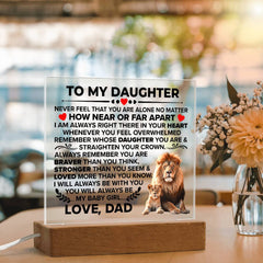 To My Daughter – Acrylic Braver Square (From Dad)