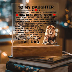 To My Daughter – Acrylic Braver Square (From Dad)