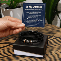 Love You Forever Will Never Lose (To My Grandson) – Bracelet (From Grandparent)