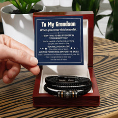 Love You Forever Will Never Lose (To My Grandson) – Bracelet (From Grandparent)