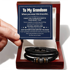 Love You Forever Will Never Lose (To My Grandson) – Bracelet (From Grandparent)