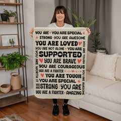 To My Daughter (From Mom) – Sherpa Fleece Blanket