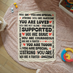 To My Daughter (From Mom) – Sherpa Fleece Blanket