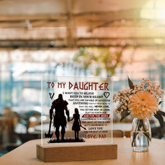 To My Daughter-Skies Acrylic Square (From Dad)