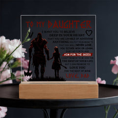 To My Daughter-Skies Acrylic Square (From Dad)