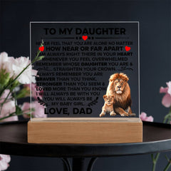 To My Daughter – Acrylic Braver Square (From Dad)